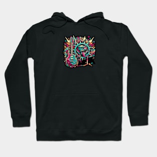 Music Insurgence: Punk Rock Vector Artwork Hoodie